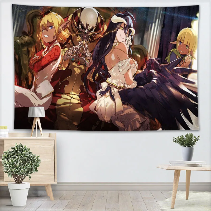 أفرلورد أنيمي قماش مزخرف جداري عهدك نمط اليوغا كنبة مكتب مفرش منقوش للأطفال غرفة كلية المسكن الديكور أفرلورد أنيمي قماش مزخرف جداري عهدك نمط اليوغا كنبة مكتب مفرش منقوش للأطفال غرفة كلية المسكن الديكور