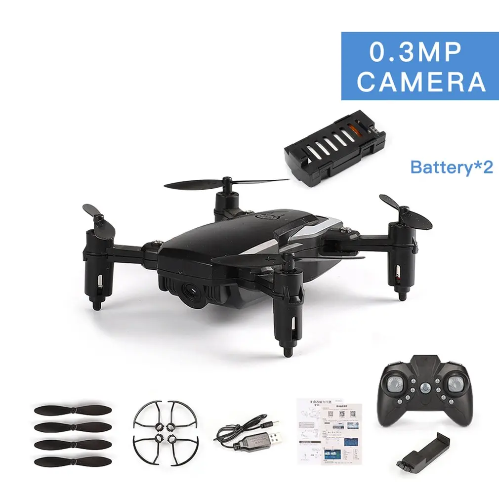 LF606 Дрон камера FPV Квадрокоптер складной RC дроны HD высота удержания мини-Дрон детские игрушки RC вертолет - Цвет: 0.3MP 2 battery