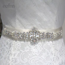 Inofinn WH67 Кристалл Стразы вечернее платье Аксессуары свадебные пояса, пояс невесты свадебные ленты Пояски