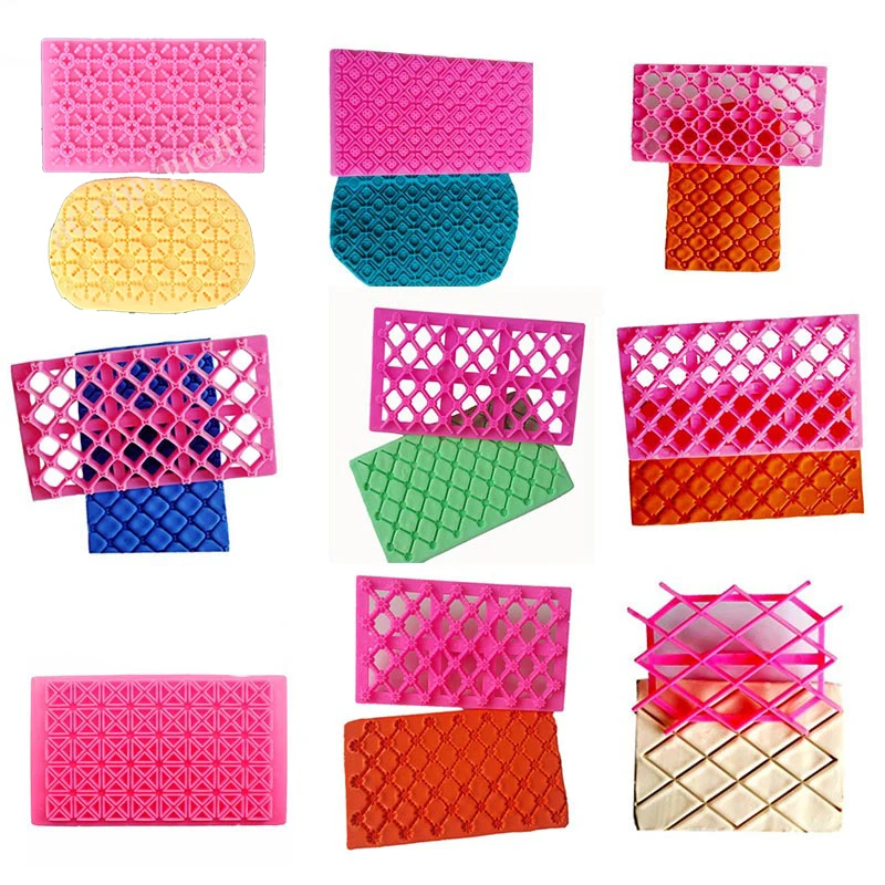 1pc Flower Lace Snowflake Pattern Fondant Cake Sugarcraft ...