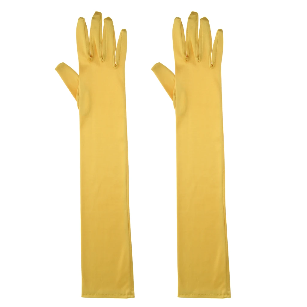 Fashion Stretch Long Finger Gloves Wedding Bridal Opera Party Prom Fancy Corset Evening Dress stretchy comfortable Gloves
