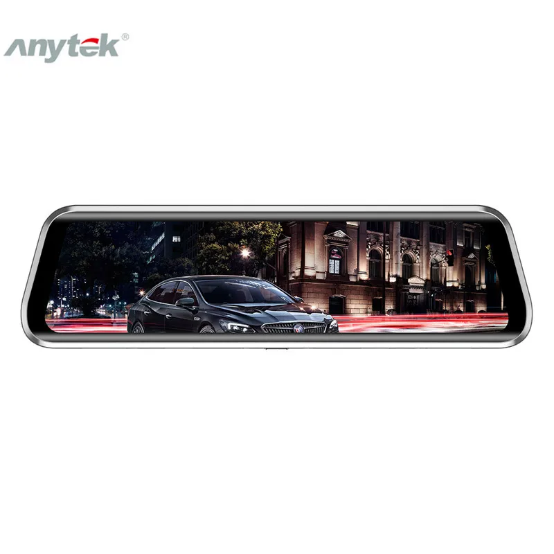 

9.66'' Touch Screen 1080P Rear View Mirror DVR Dual Lens Camera Dash Cam Video Recorder G-sensor Dual Recording Dashcam T900