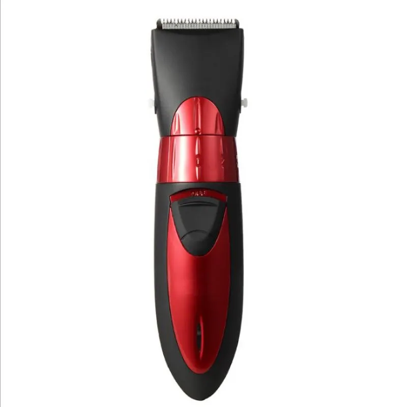 Перезаряжаемый триммер для волос Водонепроницаемый Электрический Машинка для стрижки волос триммер для бороды домашнего использования наборы для укладки - Цвет: red