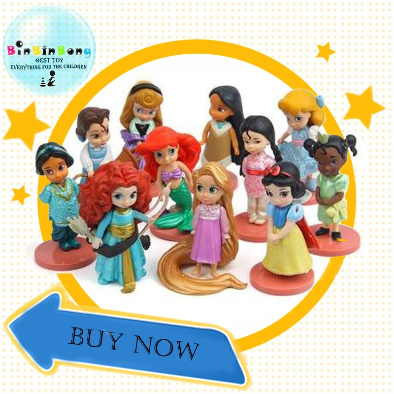 Disney 11 unids/set figuras de princesas