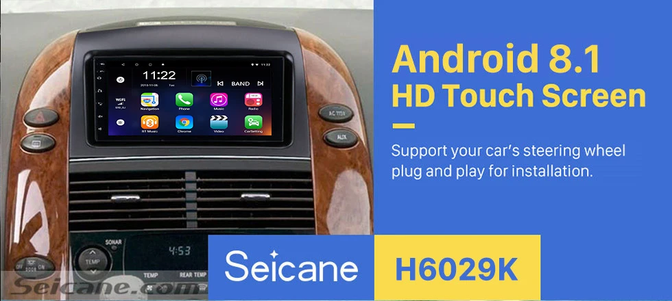 Excellent Seicane 2din Android 8.1 7" Car Radio Multimedia Player Wifi GPS Head Unit For 2004 2005 2006 2007 2008 2009 2010 Toyota Sienna 0
