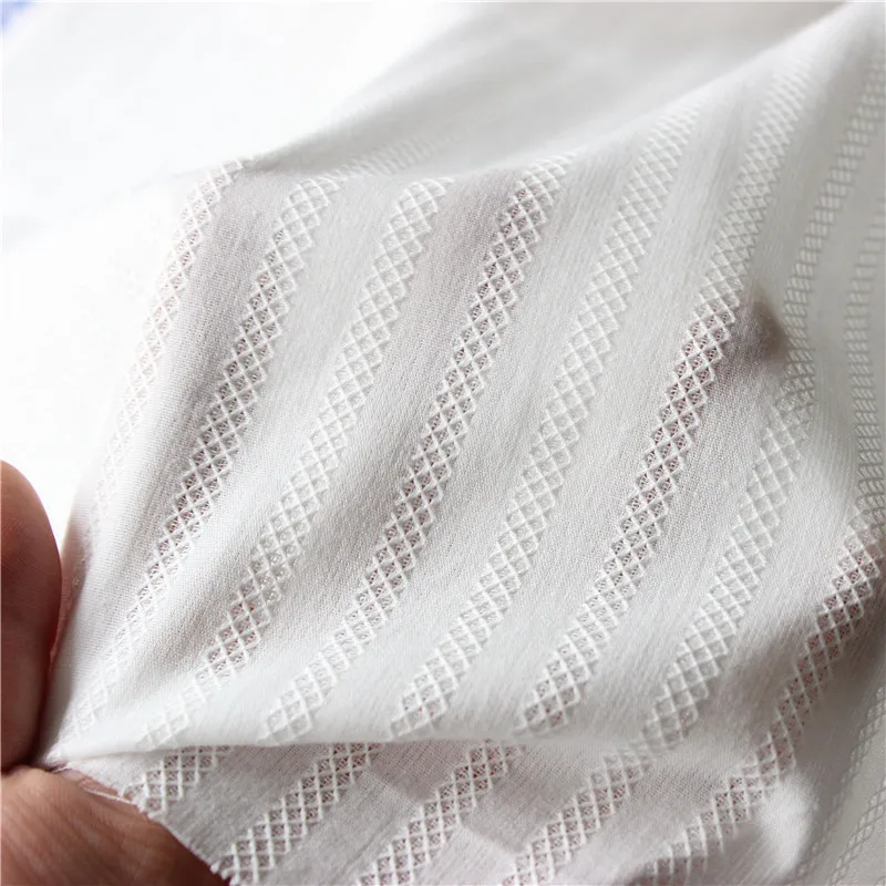 Высококачественная хлопковая ткань с вышивкой, белая хлопковая ткань с вышивкой, ткань для одежды, ширина 150 см, HG01