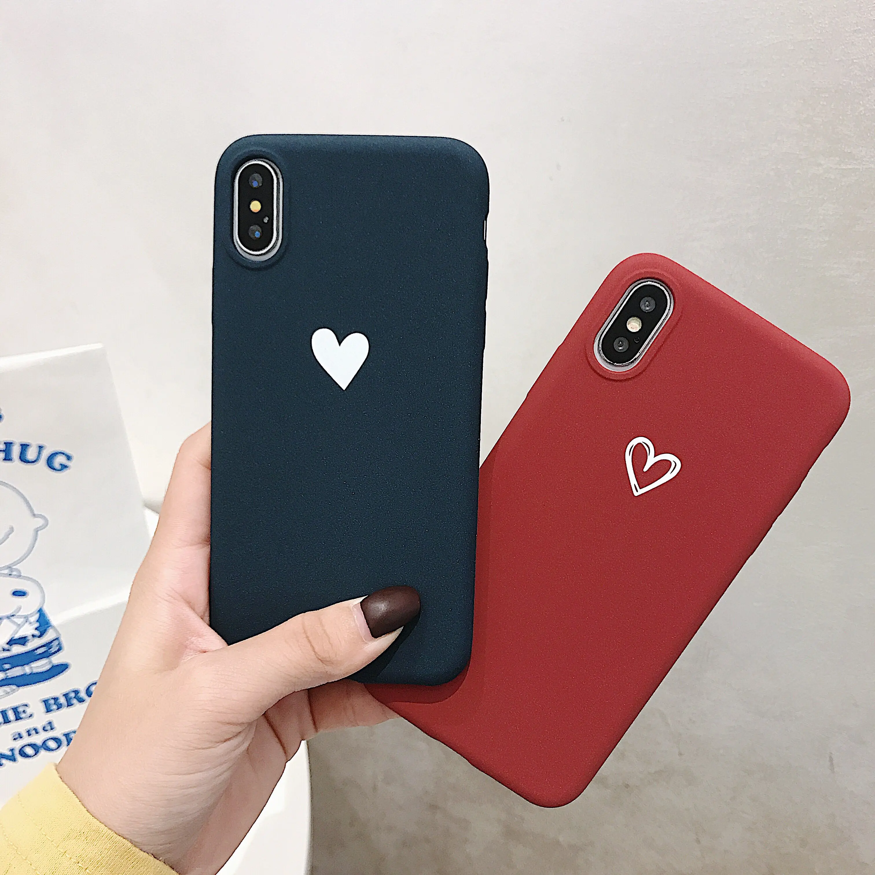 

CALASTEN Soft Silicone Phone Case Cover For Xiaomi MAX 4 5 5X 8SE Redmi 6pro note 3 Love Heart Matte Ultra-thin Back Coque Funda