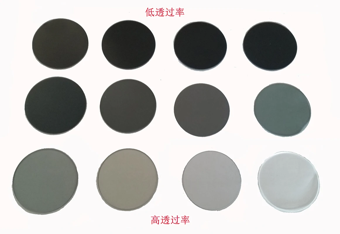 

Attenuator Neutral Filter Neutral Grey Density Mirror Transmittance 1%, 2%-90% Diameter 15*2mm