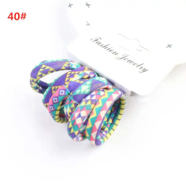 6PCS/Sett Cute Girls Elastic Hair Bands Scrunchies Ponytail Holder Rubber Bands Hair Ties Sweet Kids Hair Rope Hair Accessories style 40