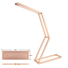 Авиации-Класс свет стол Алюминий ультра-легкий Настольная лампа Свет Книга с Беспроводной Desktop Портативный складной USB настольная лампа