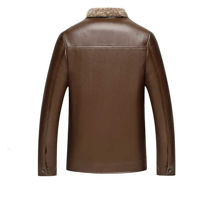 CVETO Men's Winter Leather Jacket Faux Leather Warm Thicken PU Coat Male Thermal Fleece Jackets CVETO Men's Winter Leather Jacket Faux Leather Warm Thicken PU Coat Male Thermal Fleece Jackets