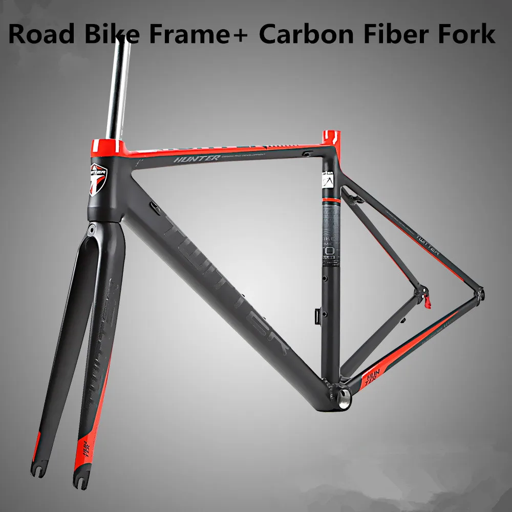 Hunter aluminum alloy road bike frame+ carbon fiber fork inside all