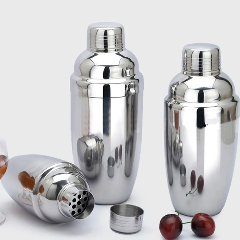 350ml 550ml 750ml Stainless Steel Cocktail Shaker Cocktail Mixer Wine