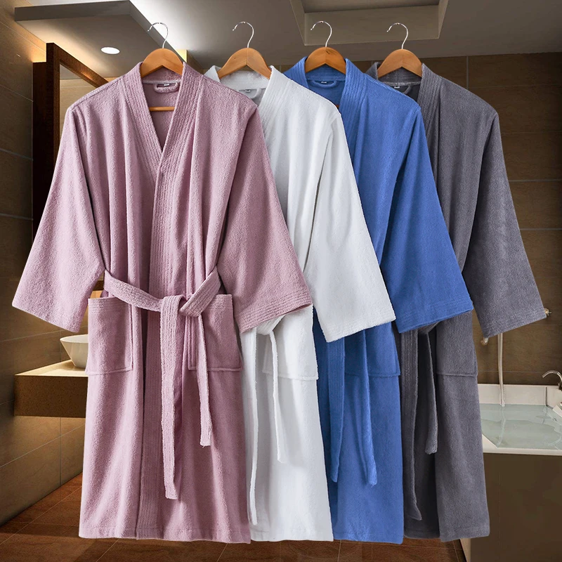 Bath Robe Men Winter Thick Kimono Robes Elegant Bathrobe Male Night