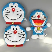 

MeanCat Famous Japan Carton Anime Doraemon Plush Coin Purse Blue Fat Boy Change Bag Coin Bags
