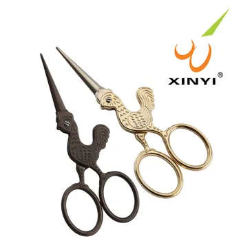 

10cm Gold-plated Scissors Zodiac Scissors Gold-plated Retro eyelash Scissors Embroidered Hand-cut Mini Eyebrow Scissors