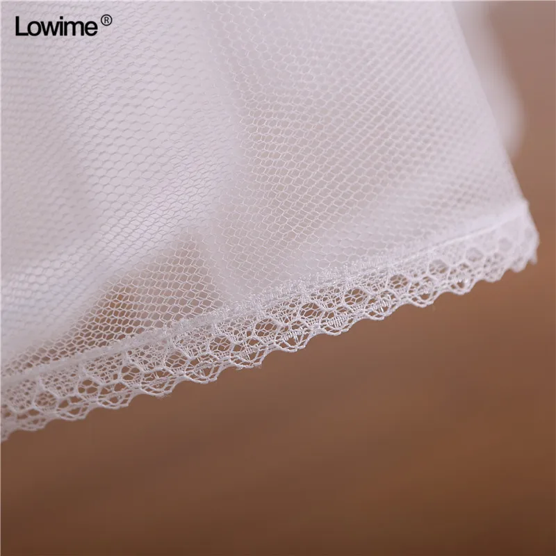2018 High Quality A-line Long Tulle Petticoats for Wedding Dress Crinoline Petticoat Underskirt White Skirt Rockabilly (4)