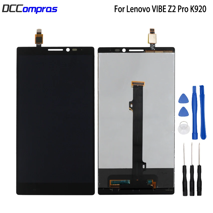 

For For Lenovo VIBE Z2 Pro K920 LCD Display Touch Screen Assembly Phone Parts For Lenovo K920 Screen LCD Display Free Tools