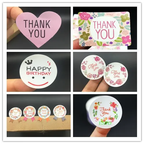 

Hand made kraft paper seal stickers for handmade products diy label Adhesive Sticker Multi-style /multi-shape