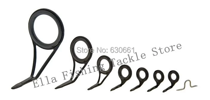 

5 Bags (40pcs) Spinning guide set kit with Alconite Ring fishing rod guides,, fishing rod parts repair guide SET