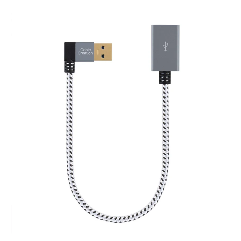 Короткий Удлинительный Кабель USB 3 0 прямоугольный удлинитель Папа мама