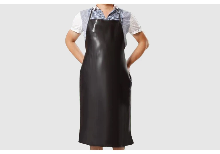 Óleo-prova à Prova Aventais de Couro Avental do Bib Vestuário de Protecção de Trabalho Restaurantes de Cozinha Mão de Obra para a Cantina Água Comprimento d' 95cm 3 High Quality Segurança e Proteção