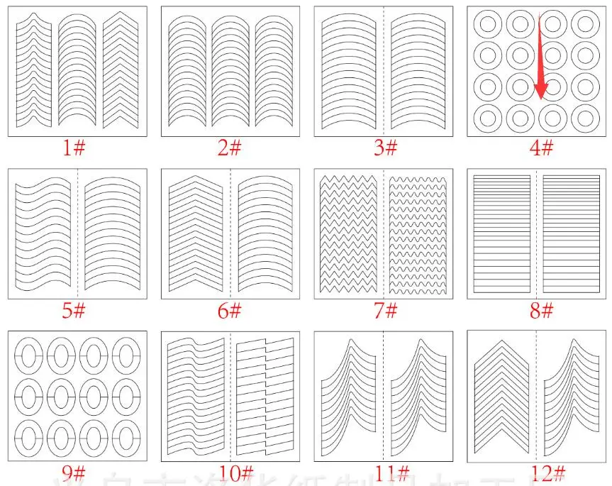 10 шт форма Руководство Наклейки Советы Дизайн Наклейка Французский маникюр Дизайн ногтей бахрома DIY салон трафарет торговля Профессиональный#1107 - Цвет: 04