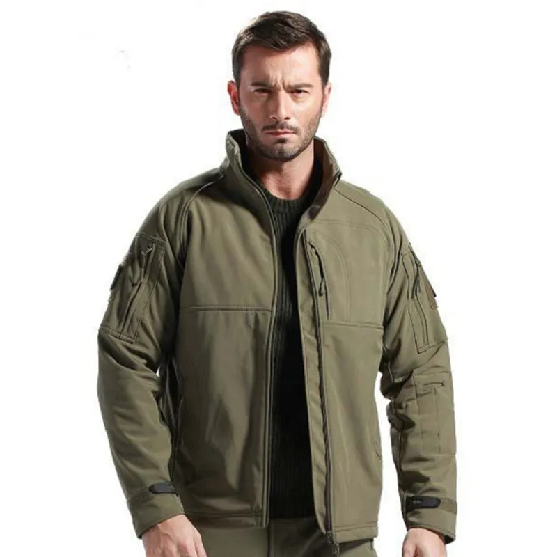 

Military Army Coat Tactical Shark Skin Softshell Jacket Men Waterproof Windbreaker Camouflage Raincoat Outerwear Hunt Clothes