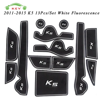 

Car Gate Slot Mat For KIA K5 2011-2015 Anti-slip Door Pad Rubber Cup Groove Mat Decoration Auto Interior Accessories