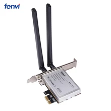 Fenvi Mini PCI-E к PCI-E X1 беспроводной адаптер конвертер с 2x антенной для настольного ПК половинного размера PCI Express WiFi сетевая карта
