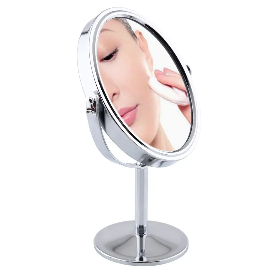 Двухсторонний Круглый круглый макияж зеркальный стол настольная столешница база путешествия нормальное увеличительное зеркало заднего вида