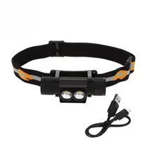 Открытый USB светодиодный рыболовный налобный фонарь Водонепроницаемый свет D10/D20/D25 фонарик регулируемое налобное крепление Велоспорт Headligh рыболовные снасти