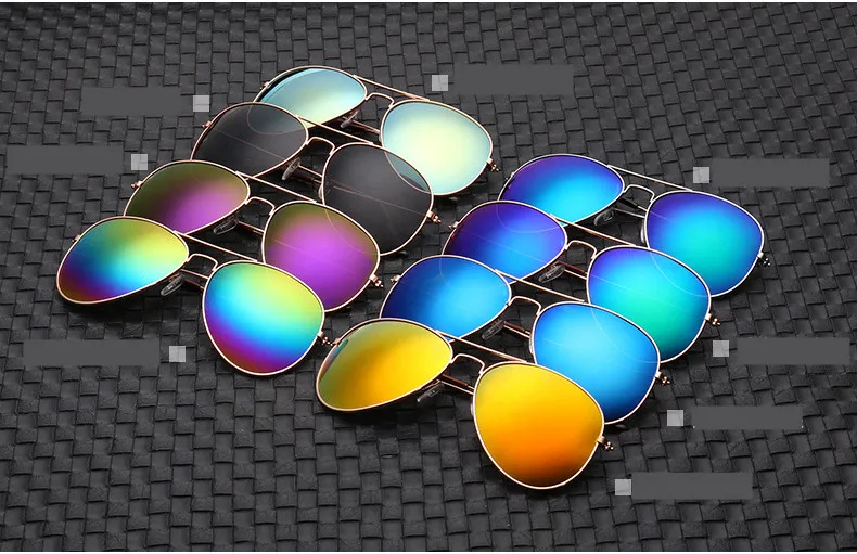 Солнцезащитные очки Мужские Винтажные Солнцезащитные очки Ms. Frame Glare Pilot Aviation солнцезащитные очки 19 цветов очки для вождения Лидер продаж
