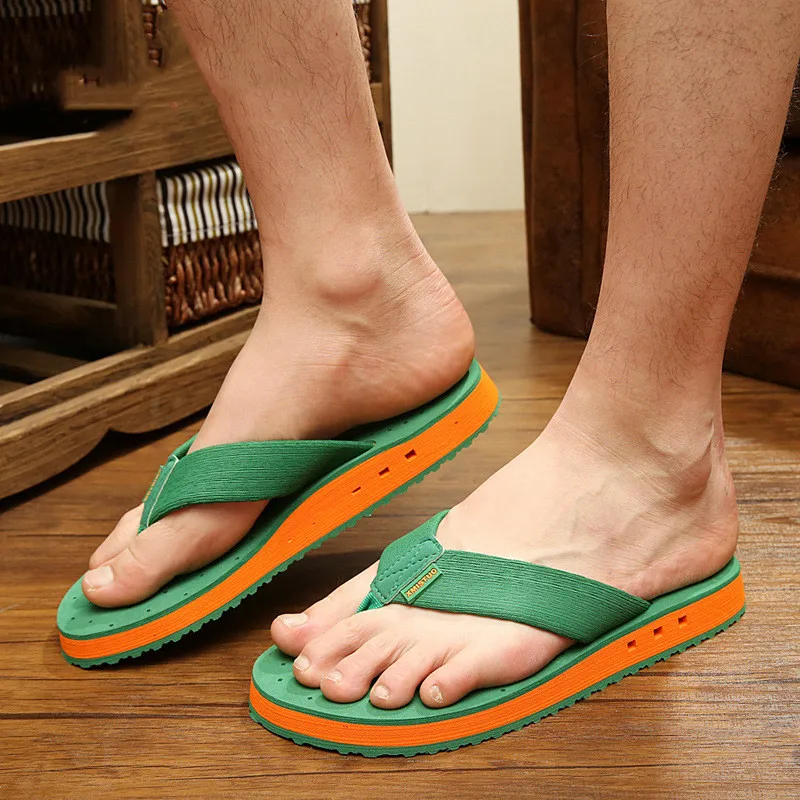 Lizeruee/Большие размеры 48, мужские вьетнамки г. Летние мужские новые стильные мягкие резиновые туфли уличные пляжные мужские тапочки массажные мужские