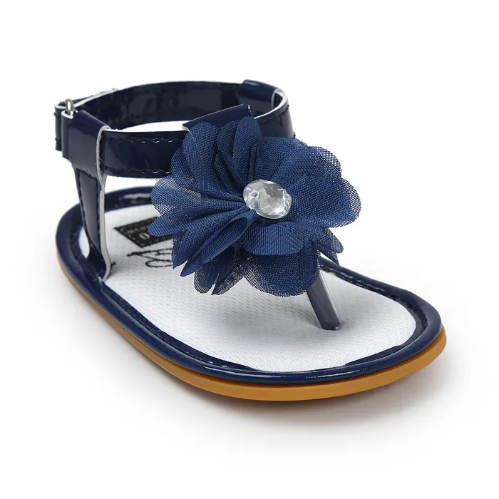 Кроссовки Ребенка летом цветок shoes синий новорожденных девочек сандалии infantil bebe босоножки 0~ 18 M TX40