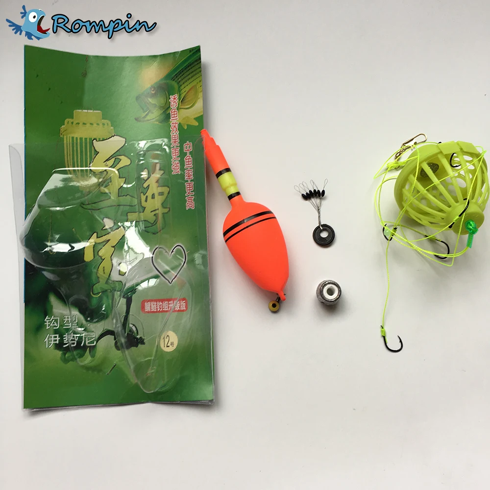 

Rompin Carp Fishing Hook Sea Monster with Lead Sinker Carbon Steel Strong Explosion Hooks Fishing Tackle Equipment