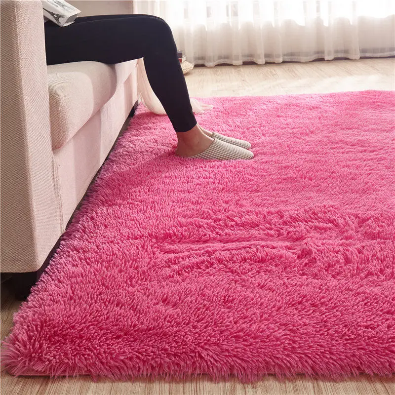 Modern Large Plush Fur Carpet for Living Room and Kids Room | Soft Shaggy Carpet for Bedroom Rug, Sofa, Coffee Table | 4.5CM Hair | Floor Mat image 5