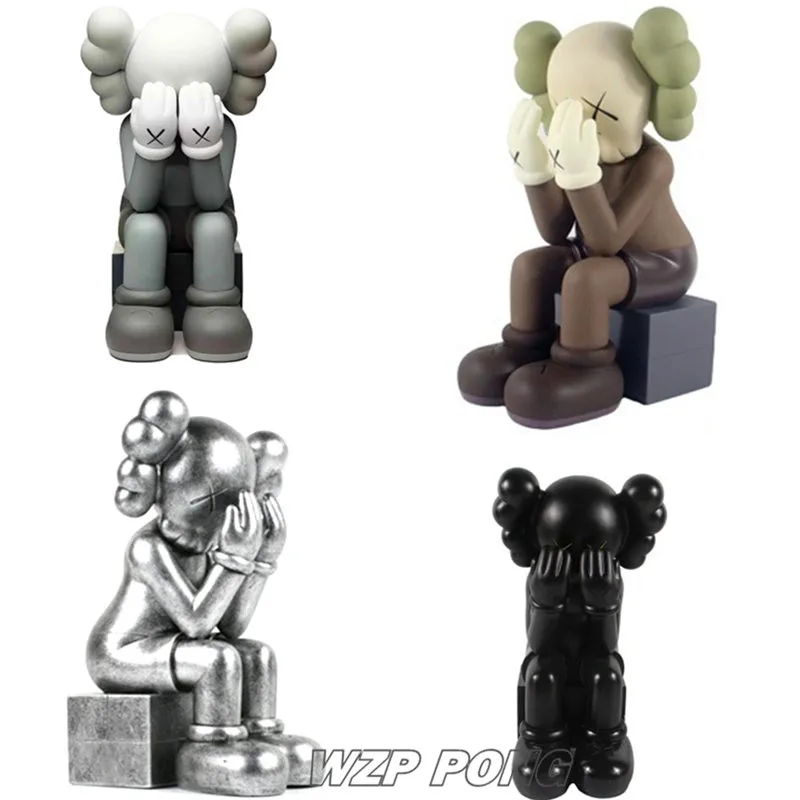 

OriginalFake KAWS Dissected Companion Statue PVC High Quality Kaws Brian Sitting position Action Figure Street Art Toys Gift