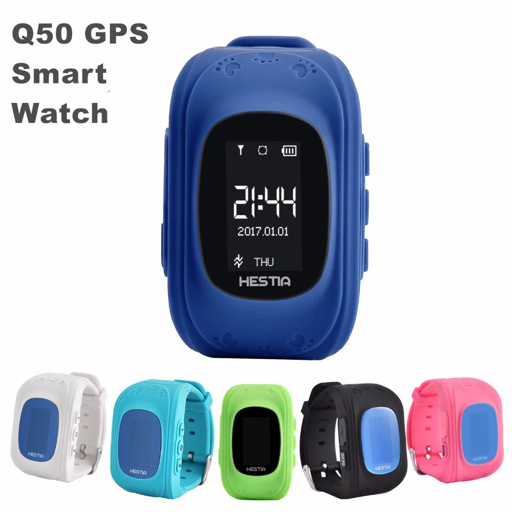 Бесплатная доставка Q50 малыш трекер Шагомер GPS smartwatch наручные часы вызова Finder
