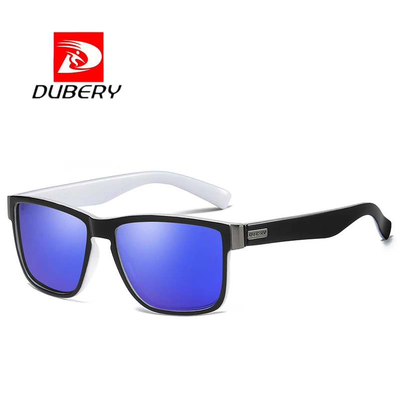 DUBERY, спортивные солнцезащитные очки, поляризационные, для мужчин, солнцезащитные очки, квадратные, для вождения, индивидуальные, цветные, зеркальные, Роскошные, брендовые, дизайнерские, UV400