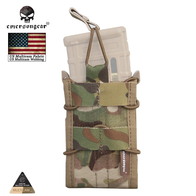 

Emersongear Single Unit Magazine Pouch Military Utility bag MOLLE Vertical Accessories Multicam USA EM6345 for M4