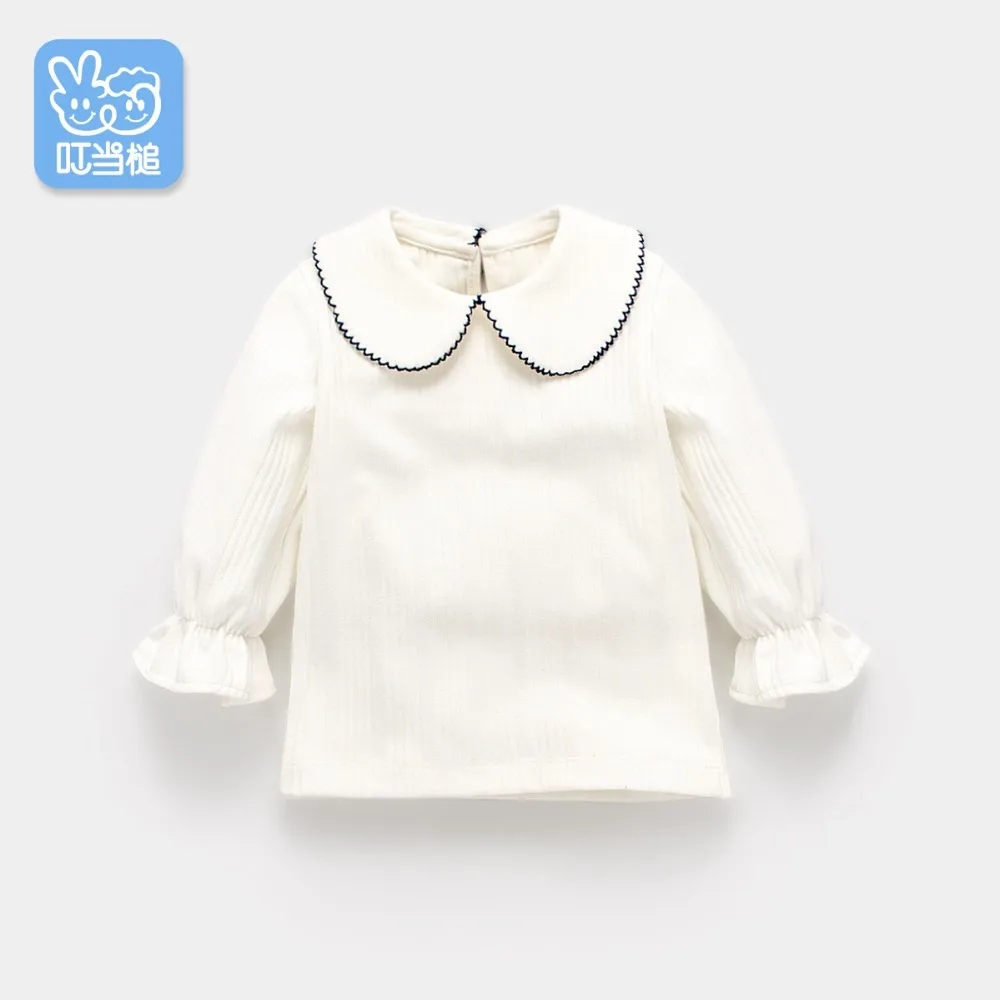 

Dinstry girls long-sleeved t-shirt 1-3-6 years old spring and autumn thin 2018 new female baby bottoming shirt autumn T-shirt