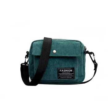 

Women Bag Canvas Single Shoulder Messenger Small Square Corduroy carteras mujer de hombro y bolsos torebka damska shopper