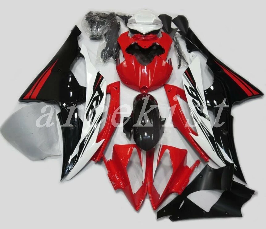 ABS Обтекатели комплект пригодный для Yamaha YZF 600 R6 08 09 10 15 16 YZF-R6 2008 2009 2010 2011 Изготовленный На Заказ; Цвета: красный, белый, черный