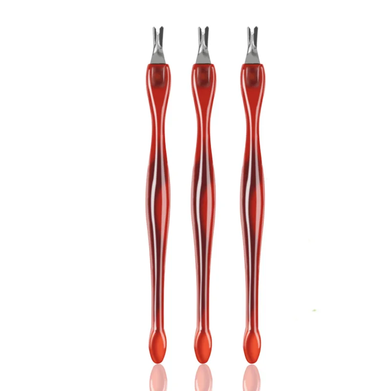 

1 Pcs Dead Skin Fork For UV Gel Nails Polish Manicure Tools Stainless Steel Cuticle Pusher Nail File Gel Remover Nail Tools Kits
