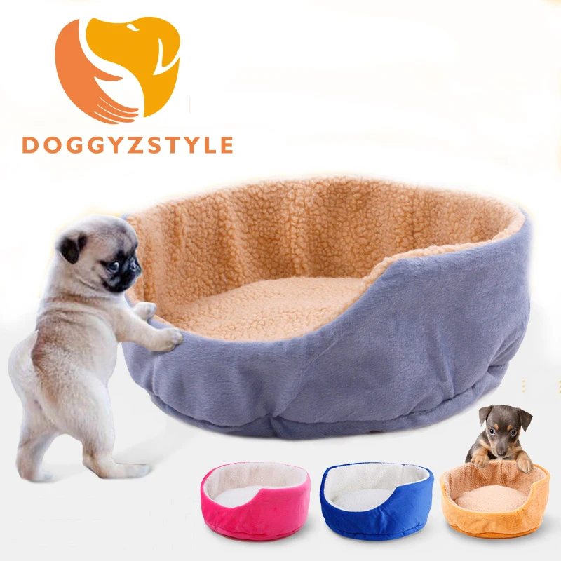 

Pet Dog Bed Warming Mat For Large Dog Blend Velvet Pet Cat Bed Luxury Kennel Round House Labrador Husky Satsuma Small Teddy