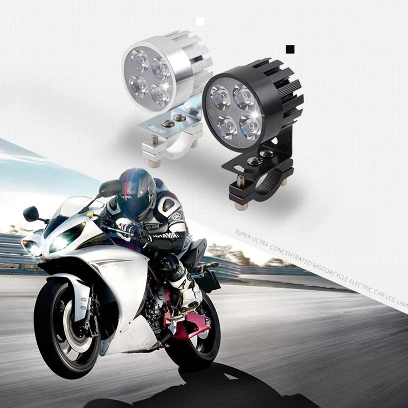 2pcs Motorcycle Led Headlight 12v 20w 2400lm Motor Auxiliary Driving