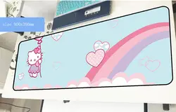 Hello kitty коврик 900x300x2 мм профессиональный игровой коврик для мыши большой коврик для геймера властная игровой компьютерный стол padmouse коврики