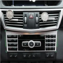 Interior de aluminio Botón Interruptor Del Panel Panel de Ajuste de La Cubierta decorativa de La Consola Central Para Mercedes Benz Clase E W212 2010-2015