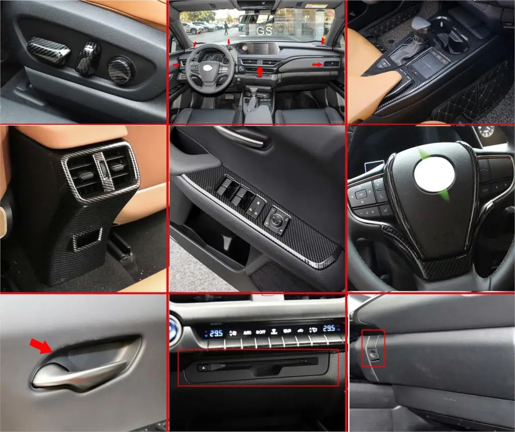 Для Lexus UX200 250H 260H 2019 2020 автомобильные аксессуары стильный Внутренний чехол из